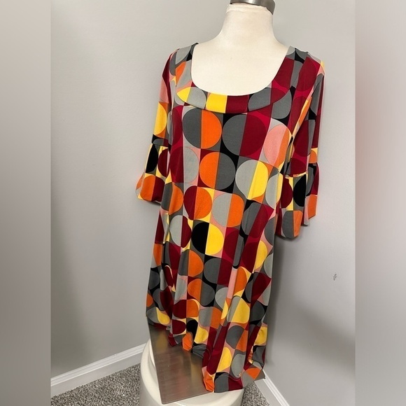 Ellee Flare Mulitcolor Dress - Picture 1 of 5
